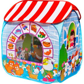 Игровой домик 'Детский магазин' + 100 шариков CBH-32 синий