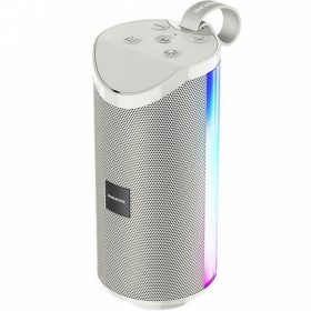 Bluetooth колонка BR5 с подсветкой серый