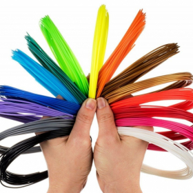 Пластик PLA для 3D ручки, длина 5 м, 20 цветов, из них 3 цвета с неоновым свечением 