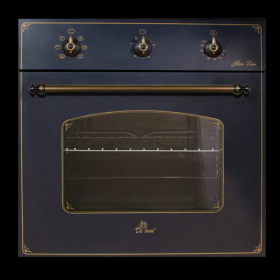 Встраиваемый духовой шкаф электрический Deluxe 6006.03эшв-062 чер мат.брон.руч