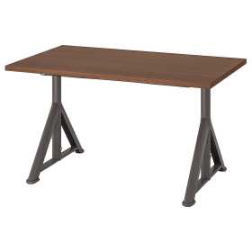 Письменный стол, коричневый/темно-серый, 120x70 см, ИКЕЯ ИДОСЕН Ош