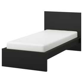 Каркас кровати, черно-коричневый/Лонсет, 90x200 см, ИКЕЯ МАЛЬМ