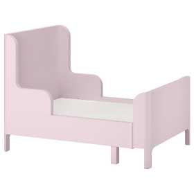 Раздвижная кровать, светло-розовый, 80x200 см, ИКЕЯ БУСУНГЕ