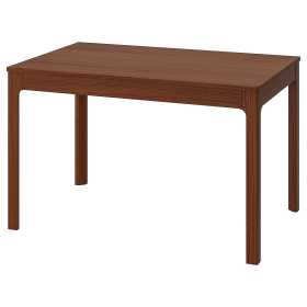 Раздвижной стол, коричневый, 120/180x80 см, ИКЕЯ ЭКЕДАЛЕН