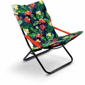 Кресло-шезлонг складное с матрасом (арт. HHK-4) цвет красный Ош
