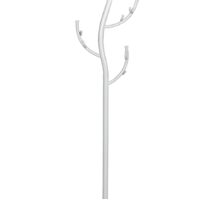 Вешалка стойка №9 'Дерево' белое серебро