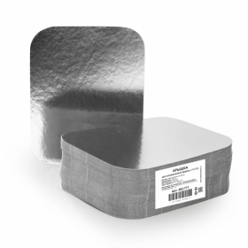 Алюминиевые формы без индивидуальной упаковки / Крышка для 410-004 / 100 шт. в уп / 1200шт в кор Ош