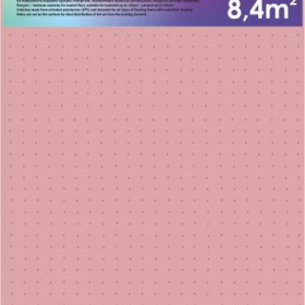 Подложка SOLID Розовая перф. для отапливаемых полов, толщина 1,8 мм Ош