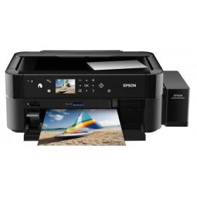 МФУ Epson L850 (Printer-copier-scaner, A4, 37, 38ppm (Black, Color), 12sec, photo, 64-300g, m2, 5760x1440dpi, 1200x2400 scaner, LCD 6.9 cm, USB)