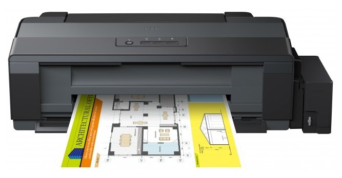 Принтер Epson L1300 (A3+, 5760x1440 dpi, 4color, 15ppm(A4 black),5 ppm(A4 color), 64-255g/m2, USB, оригинальные чернила)