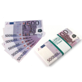 Деньги шуточные '500 евро', упаковка с ероподвесом, ш/к 72458 Ош