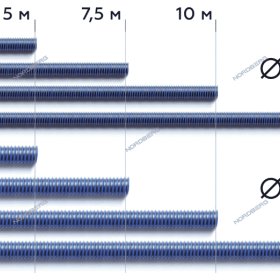 Шланг газоотводный max t. +180, диам. 102мм, длина 10м (синий) NORDBERG H102B10