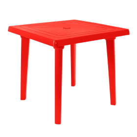 Стол пластиковый арт.СП-МТ005 квадратный (красный) Ош
