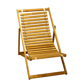 Кресло-шезлонг Альбатрос-2 Премиум арт.А183Б деревянный (каркас светлое дерево)
