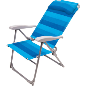 Кресло-шезлонг Ника К2/С арт.К2/С серый синий, без м/э