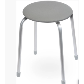 Табурет Классика-2 арт.ТК02/С (круглое сиденье) серый