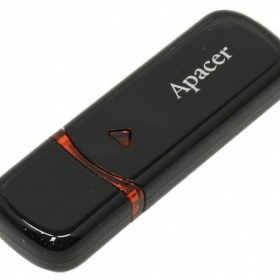 Флеш карта 32GB USB 2.0 Apacer AH333 BLACK Ош