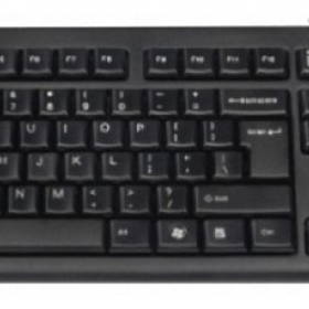 Клавиатура A4TECH KR-83(K) COMFORT USB ROUND EDGE KEYBOARD BLACK US+KG/RUS Ош