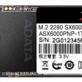 Твердотельный накопитель SSD ADATA SX6000PNP 1TB 3D TLC M.2 2280 PCIe Gen3x4 Read / Write: 2100/1400MB