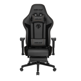 Игровое кресло AndaSeat AD5T-03-B-PVF Jungle 2 M BLACK 2D Armrest 60mm wheels PVC Leather & Fabric
