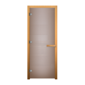 Дверь стеклянная Сатин матовая 180х70 (8мм, 3 петли 716 CR) (ОСИНА)