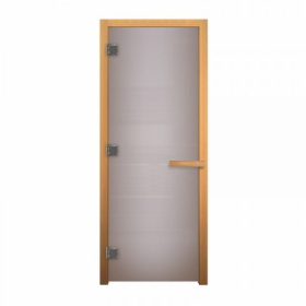 Дверь стеклянная Сатин матовая 190х70 (8мм, 3 петли 716 CR) (ОСИНА)