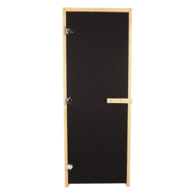 Дверь стеклянная Black бронза матовая 190х70 (8мм, 3 петли 716 CR) (ОСИНА)