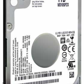 Жесткий диск HDD 1TB WD Blue WD10SPZX, 128MB, 5400 RPM, SATA 6Gb/s, 2.5' slim для ноутбука Ош
