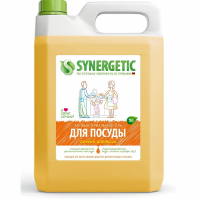 Средство для мытья посуды Synergetic апельсин 5 л (канистра)