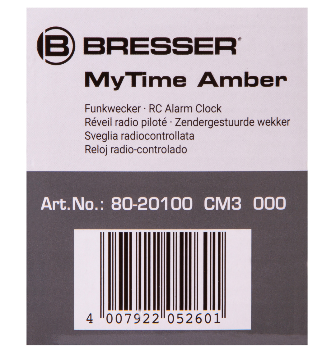 Bresser, Réveil radio-piloté MyTime Amber BRESSER