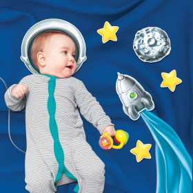 Набор элементов для детской фотосессии 'Юный космонавт"