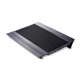 Охлаждающая подставка для ноутбука Deepcool N8 Black DP-N24N-N8BK 17' Вентилятор 2*14см 1000±10%RPM 4*USB 2.0 251дБл Габариты 380х278х55мм Чёрный Ош