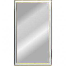 Зеркало настенное прямоугольное, 400*800, багет белый (арт.235908) Ош
