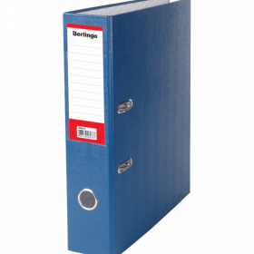 Папка-регистратор Berlingo 'Standard', 70мм, бумвинил, с карманом на корешке, синяя