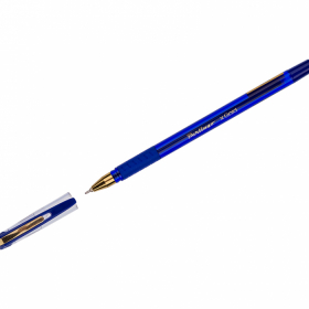 Ручка шариковая Berlingo 'xGold' синяя, 0,7мм, игольчатый стержень, грип Ош