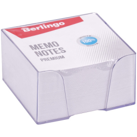 Блок для записи Berlingo 'Premium', 9*9*4,5, белый, 100% белизна Ош