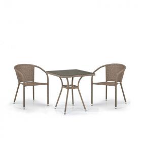 Комплект плетеной мебели T282BNT/Y137C-W56 Light brown 2Pcs Ош
