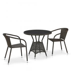 Комплект мебели 2+1 T707ANS/Y137C-W53 2Pcs Brown