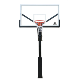 Баскетбольная стационарная стойка DFC ING72GU 180х105см стекло 10мм (Пять коробов).