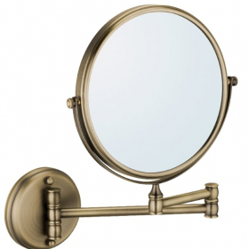 Зеркало косметическое настольное FIXSEN ANTIC FX-61121А бронза 20х30,5х4 (00621) Ош