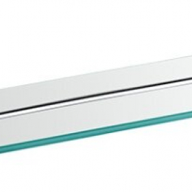 Полка стеклянная GRAMPUS CORAL GR-7003 хром стекло (01143)