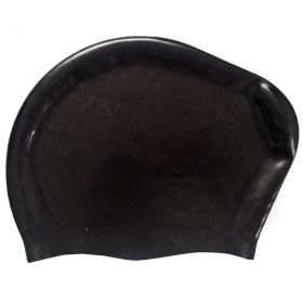 Шапочка для плавания Dobest KW20 (черный), силиконовая для длинных волос